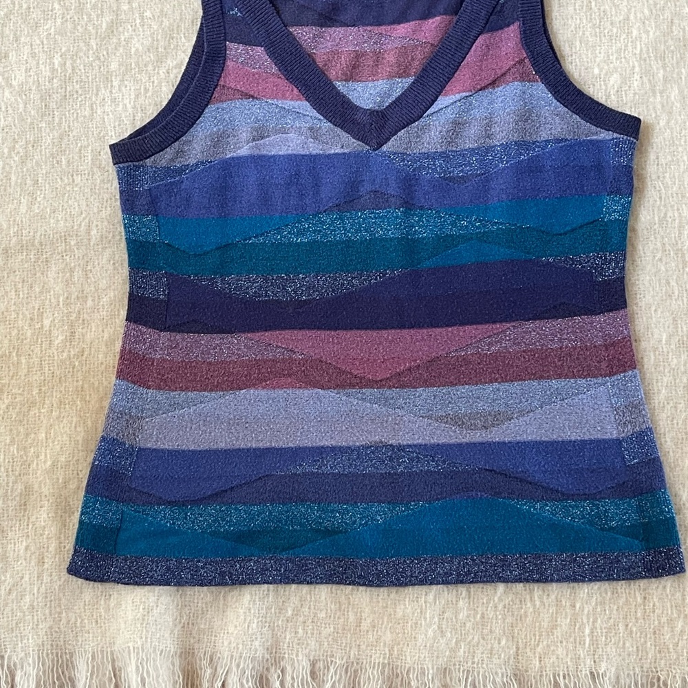 NIC+ZOE Multicolor Striped Tank Top